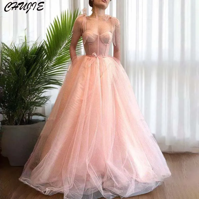 

Pink Sweetheart Prom Dress For Woman A Line vestidos de noche Floor Length Evening Dress Customized Birthday Celebrity Dress