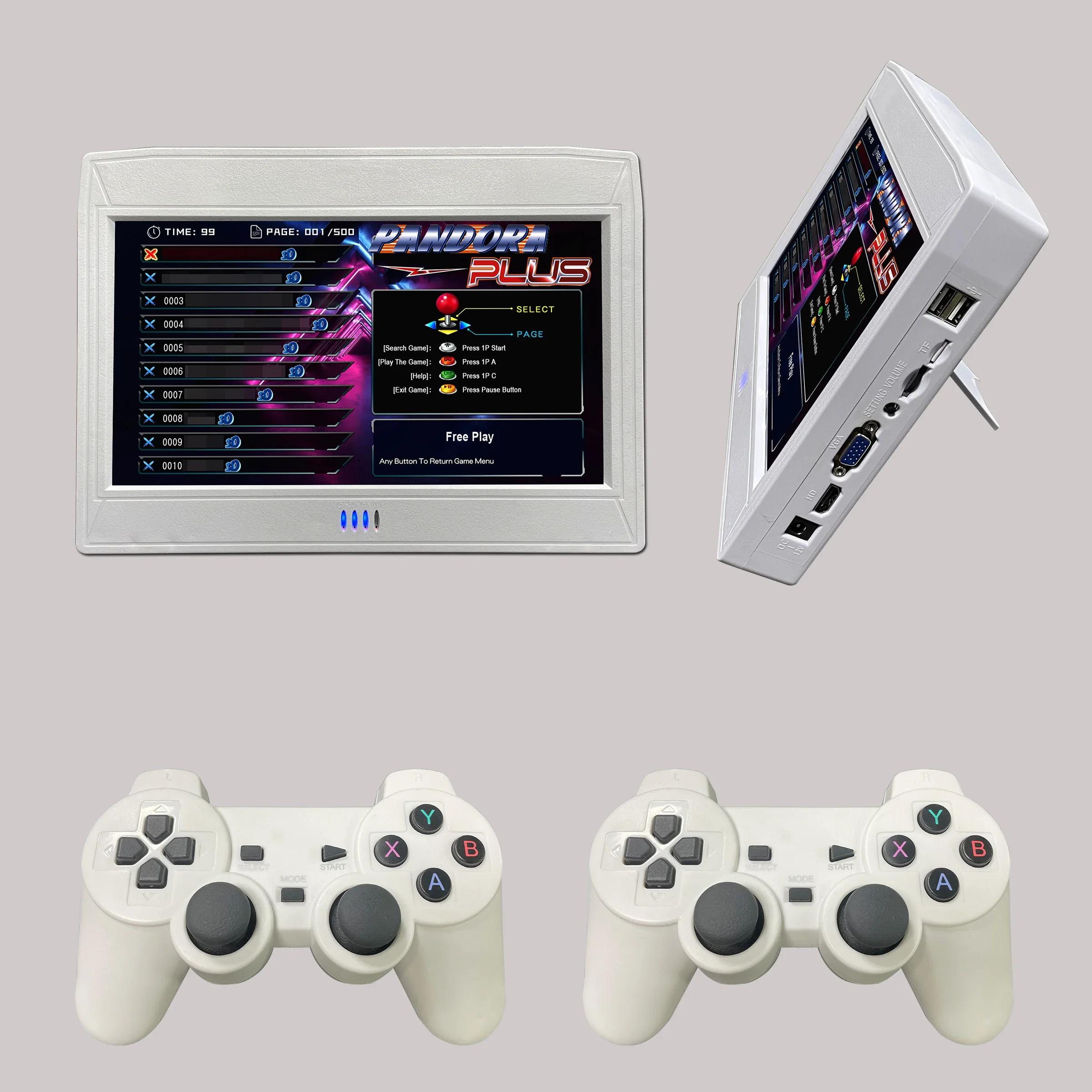 10 Inch Handheld Game Console 2.4g Wireless Controller 26800 Game Arcade Consoles, Joystick Video Game Consoles