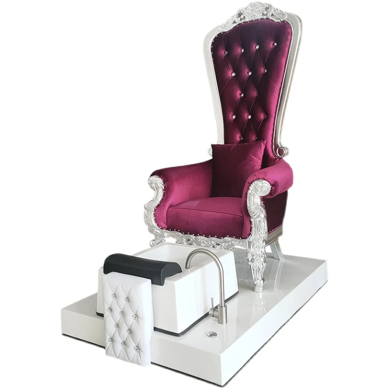 Luxury new Pedicure chair  Factory Luxury Pink Throne Foot Spa Pedicure Chair sauna foot  electric surf foot bath chair