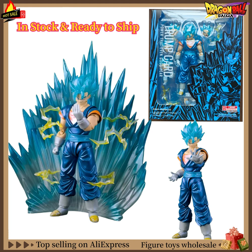 

В наличии и готов к отправке: Demoniacal Fit Dragon Ball Z Super Saiyan God Vegito, Вегито с синими волосами, аниме-фигурка, игрушка, подарок