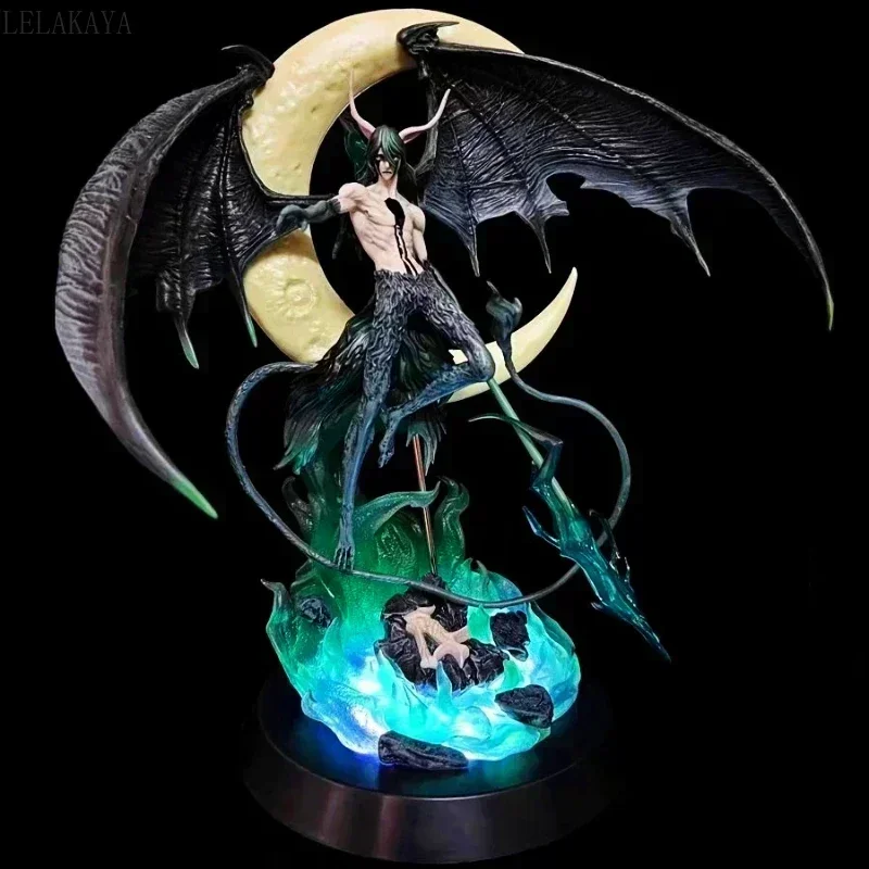 Bleach Large Ulquiorra Cifer Anime Figure With Led Light Action Figurine 40cm Model Collection Toys For Children Birthday Gift