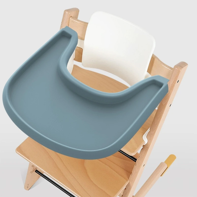 Silicone High Chair Tray Mat Serving Cushion for Stokke Dinning Chairs Keep Mealtime Organized and Enjoyable for Baby