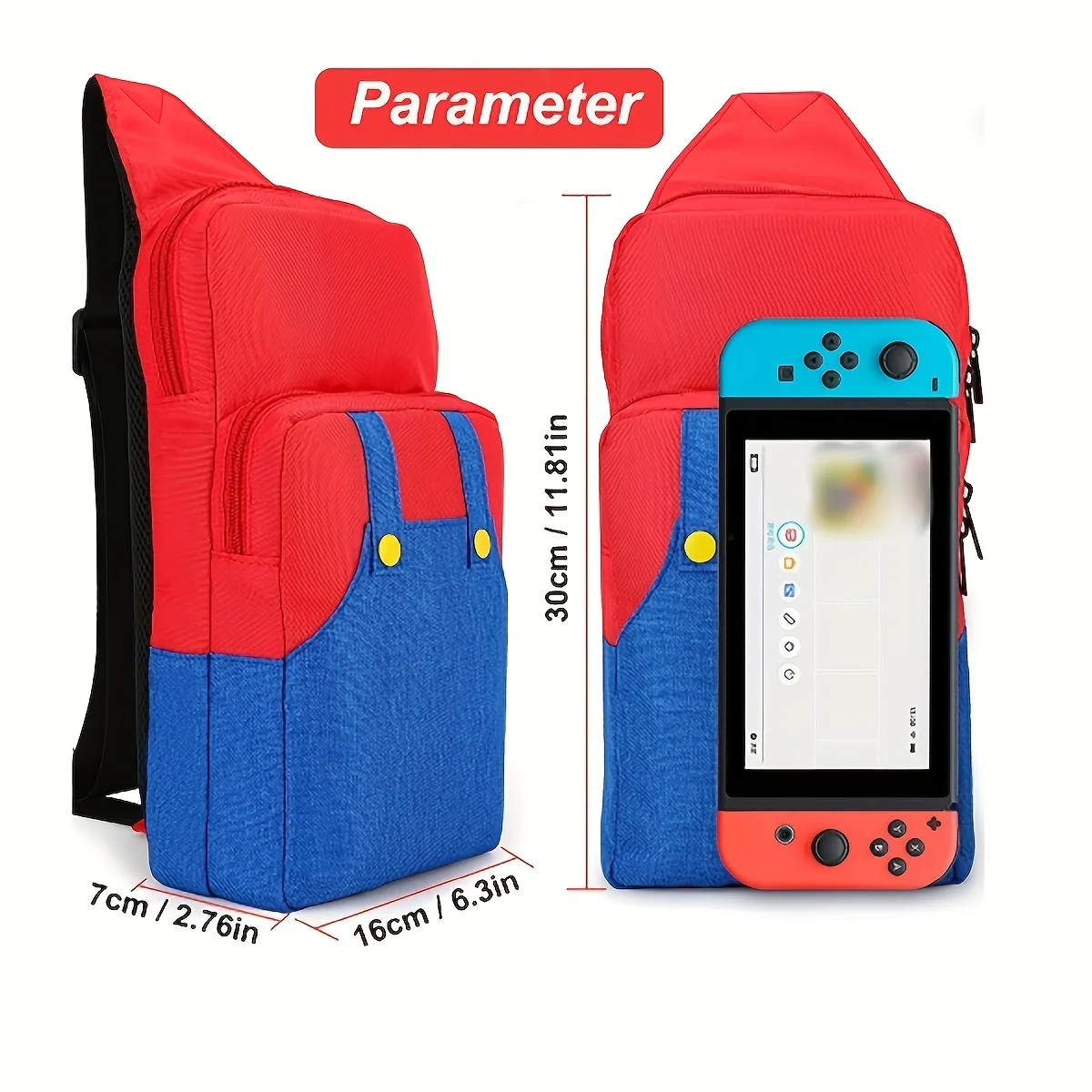 Cute Travel Bag For Nintendo Switch/Lite/OLED/Steam Deck Console Accessories, Waterproof Backpack Crossbody Shoulder Chest Bag