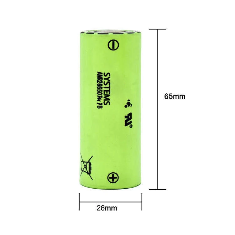 VICTPOWER 26650 2500mAh LiFePO4 Rechargeable Battery 3.2V Lithium Iron Phosphate Cylindrical Cell Flashlight Power Tool E Bike