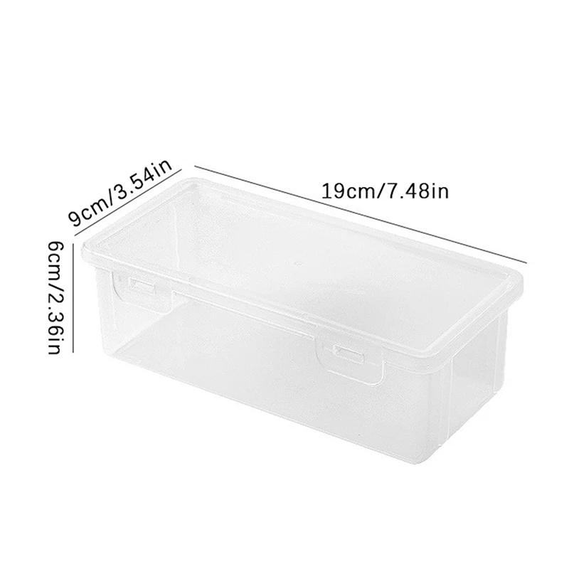 PP Material Transparente Pencil Box, Maquiagem Brush Box, Bolsa de papelaria, Lápis Caso Suprimentos, Armazenamento, 1Pc