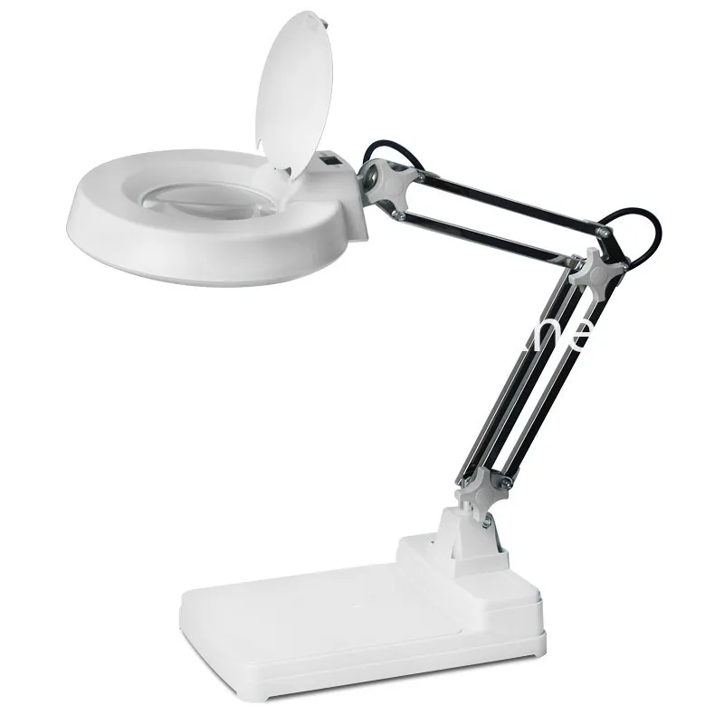 LED desktop magnifying glass desk lamp with lamp elderly reading electronic mobile phone 30 times