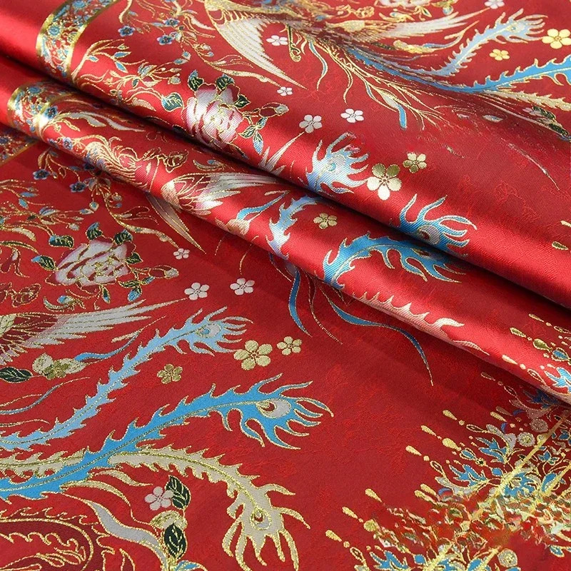 100x148cm Weaving Brocade Drape Firm Horse Face Skirt Fabric Half Skirt Pants Cloth Apparel Sewing Fabric Per Meters Material