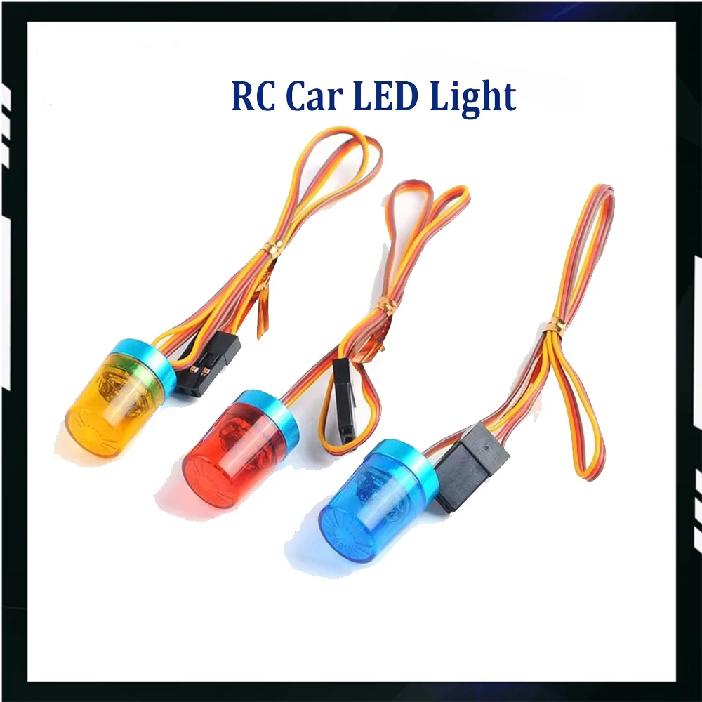 Bright LED Light Multi-function Circular Ultra Lamp Strobing-blasting Flashing Fast-slow Rotating Mode for RC Car HSP Axial