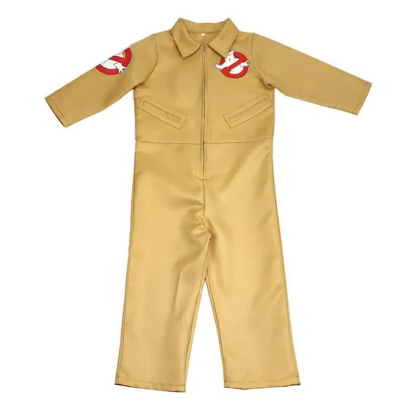 Ghosusters ローリーンコスチューム 子供用 男の子 ストリート スレ 3D Aラインスカート オルト スベ ラウンドネック シングルボタン留め