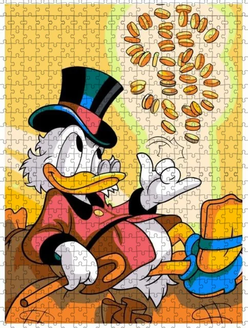 Facai-Puzzle Donald Duck pour enfants, dessin animé Disney, combustion du cerveau, décoration de jeu, cadeau de vacances préféré, 300, 500/1000