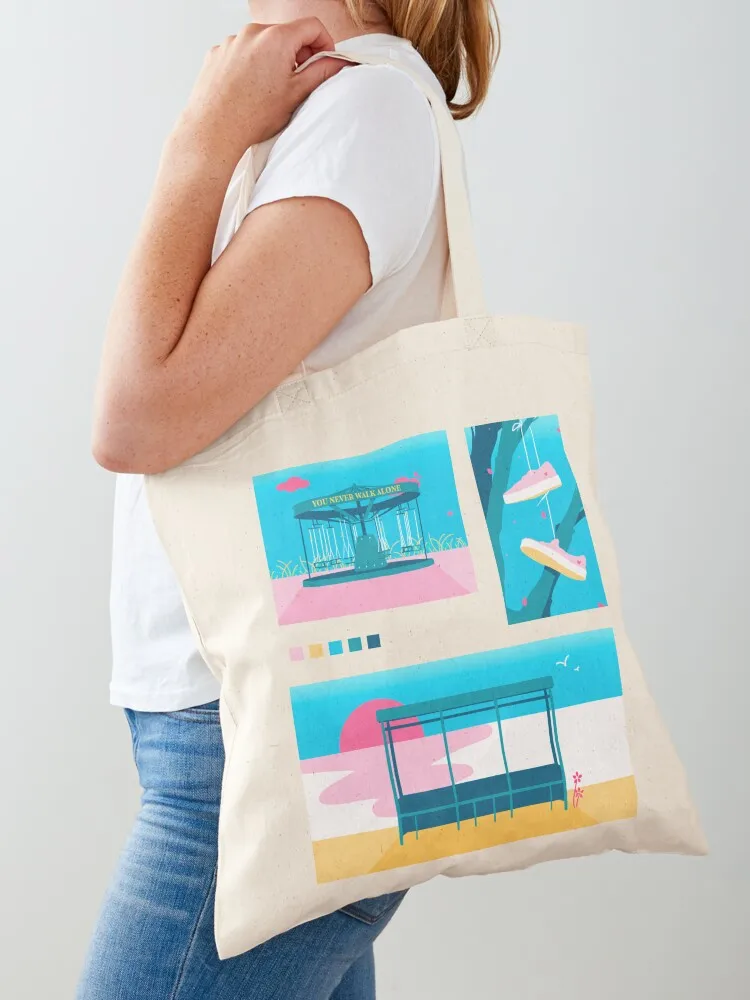 Spring Day Palette Tote Bag sacs de shopping canvas bags bag for beach Canvas Tote Bag