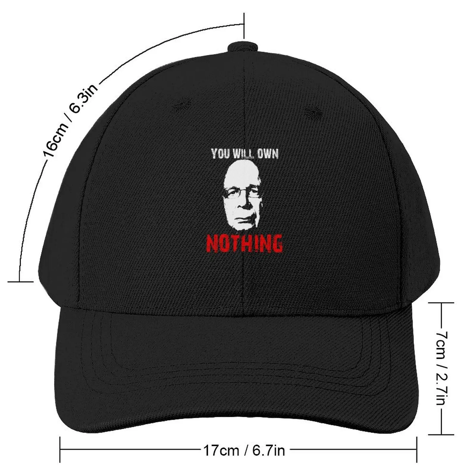 Klaus Schwab You Will Own NothingCap Baseball Cap Icon party Hat Military Tactical Cap Golf Wear Women Hats Men's