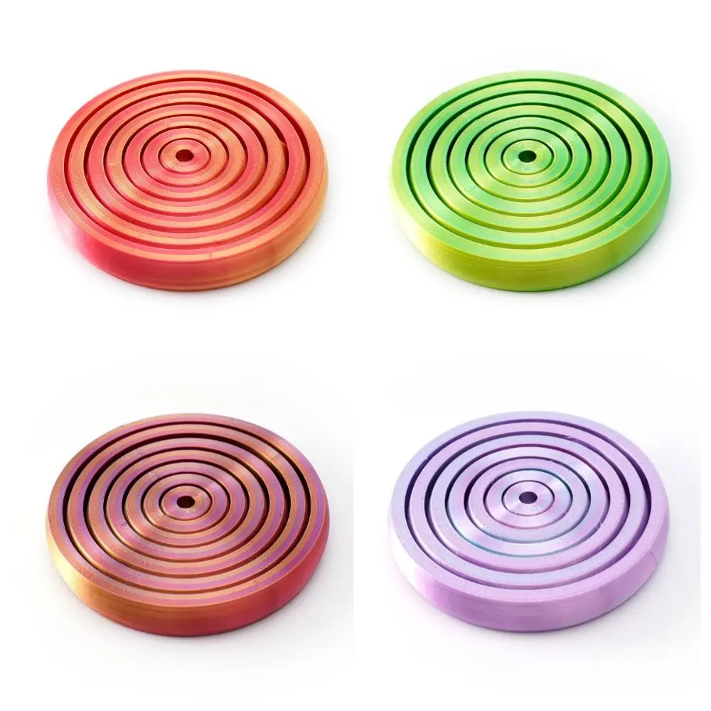 3D 인쇄 라운드 회전 장난감 AntiAnxiety 휴대용 프랙탈 Fidget 디스크 재미 있은 코스터 감압 장난감 어린이/성인