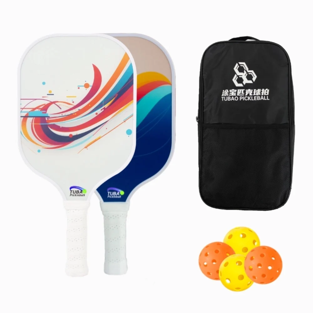 

Entry-Level Pickleball Paddle Fiberglass Surface Honeycomb Core 15% More Spin & Control Adjustable Grip Beginner Racket