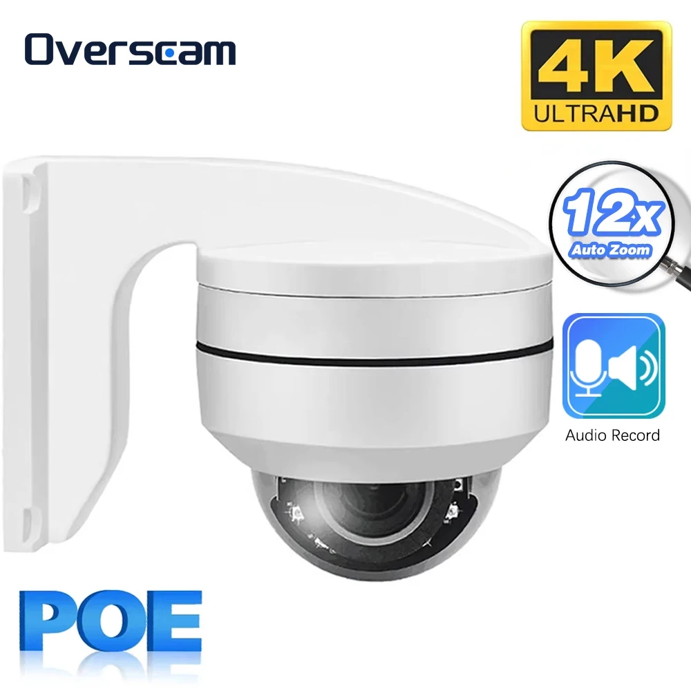 

Mvpsecam Compatible 8MP PTZ IP Camera Outdoor Explosion-Proof Dome PoE 12X Optical Zoom CCTV IR Night Vision H.265 Surveillance