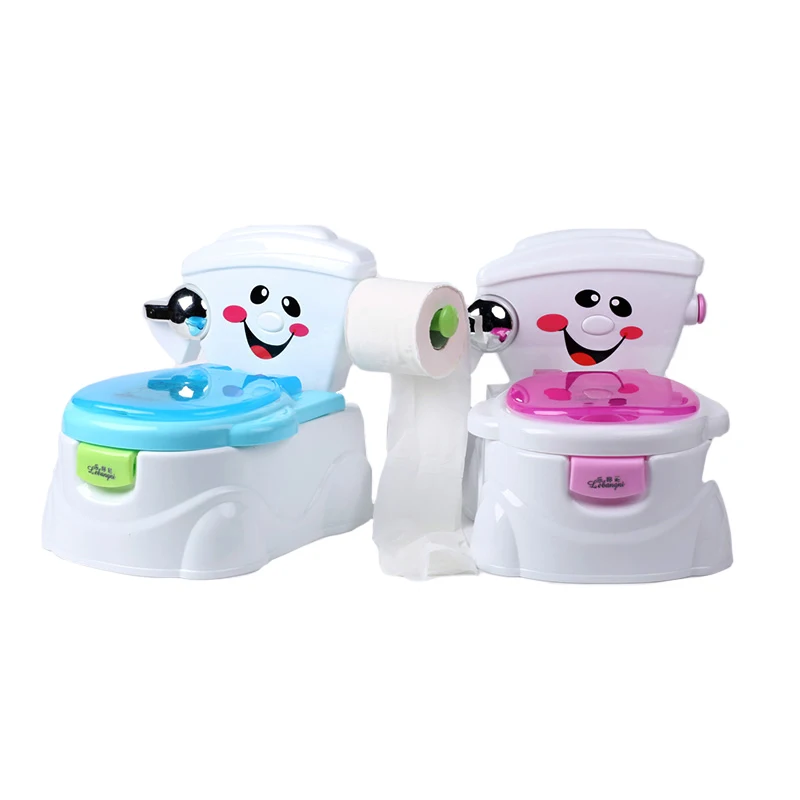 Cute Plastic Carton Portable Toilet For Baby Bathroom Toddler Child Potty Training