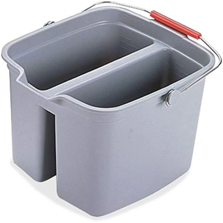 

Double Pail 17Quarts Gray for HeavyDuty Storage and Transport in Industrial Warehouse and Outdoor Applications with Durable Con