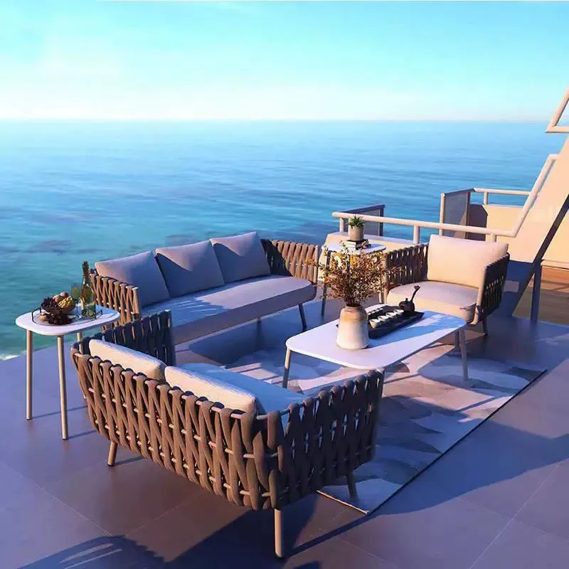 YFY outdoor courtyard sofa simple living room small apartment single sofa bed dual-purpose  sitting area reception bed chair