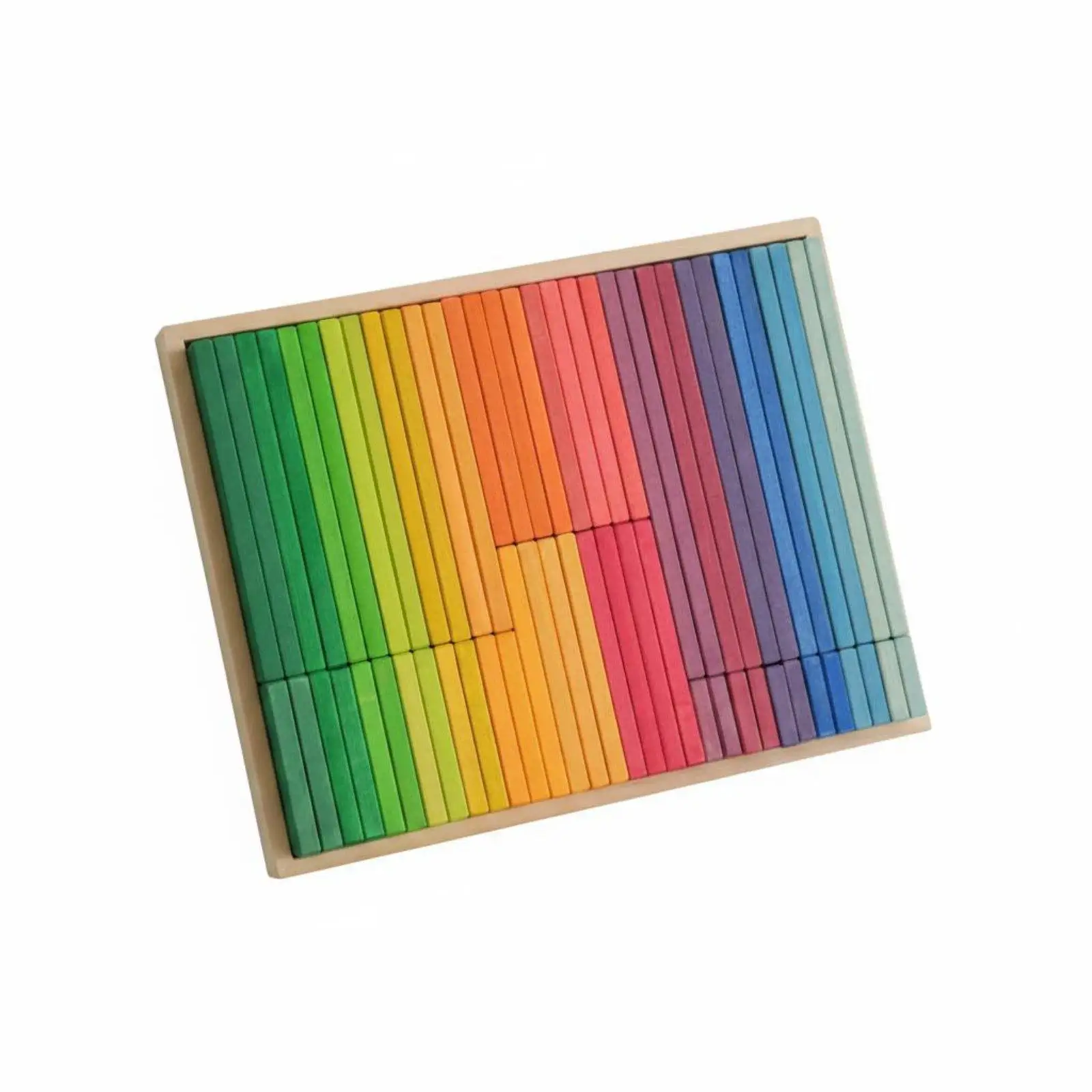Wooden Rainbow Blocks Polished Wood Rainbow Stacking Set 5 Wooden Rainbow Blocks Polished Wood Rainbow Stacking Set