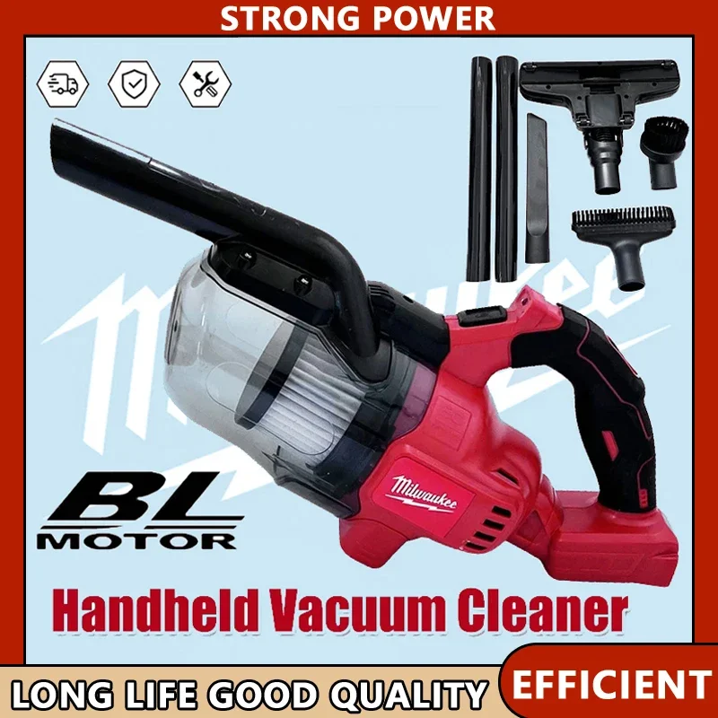 

Milwaukee для бытовой промышленной строительной очистки, светодиодный беспроводной электрический пылесос, портативный аккумулятор 18 В