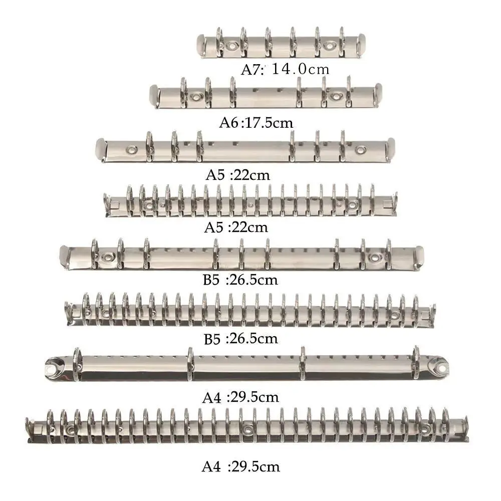 3 Teile/lose Silber Schwarz A4 4 Ring 20 25 30 38 50 MM B5 26 A5 20 Löcher Clips