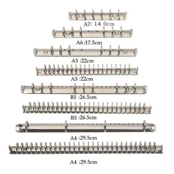 3 Teile/lose Silber Schwarz A4 4 Ring 20 25 30 38 50 MM B5 26 A5 20 Löcher Clips