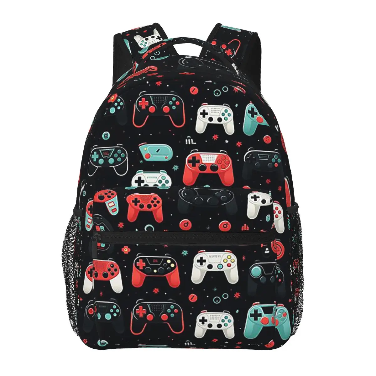 Gaming Pattern - Game Controllers Backpacks Boys Girls Bookbag Children School Bags Kids Rucksack Shoulder Bag Large Capacity