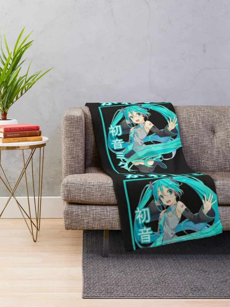 Hatsune Miku Classic Throw Blanket decorative Flannel Blankets