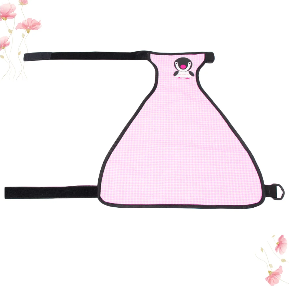 Pet Waterproof Clothes Adjustable Dog Belly Cover Dropshipping Lattice Pink Bib