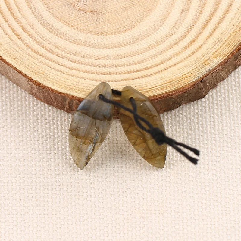 

Серьги B&F с лабрадоритом для изготовления ювелирных изделий, бусины из натуральных камней ручной работы, камни для изготовления ювелирных изделий