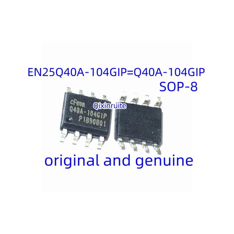 Qixinruite   New genuine EN25Q40A-104GIP=Q40A-104GIP SOP-8 4Mbit serial flash memory chip