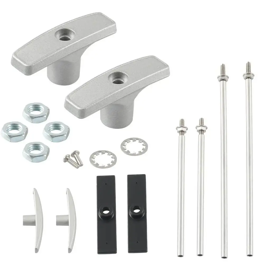 

Т-образная ручка, ручка канализационного клапана для автофургона, замена, простая установка, комплект алюминиевой ручки для сброса для автофургона, профессиональный