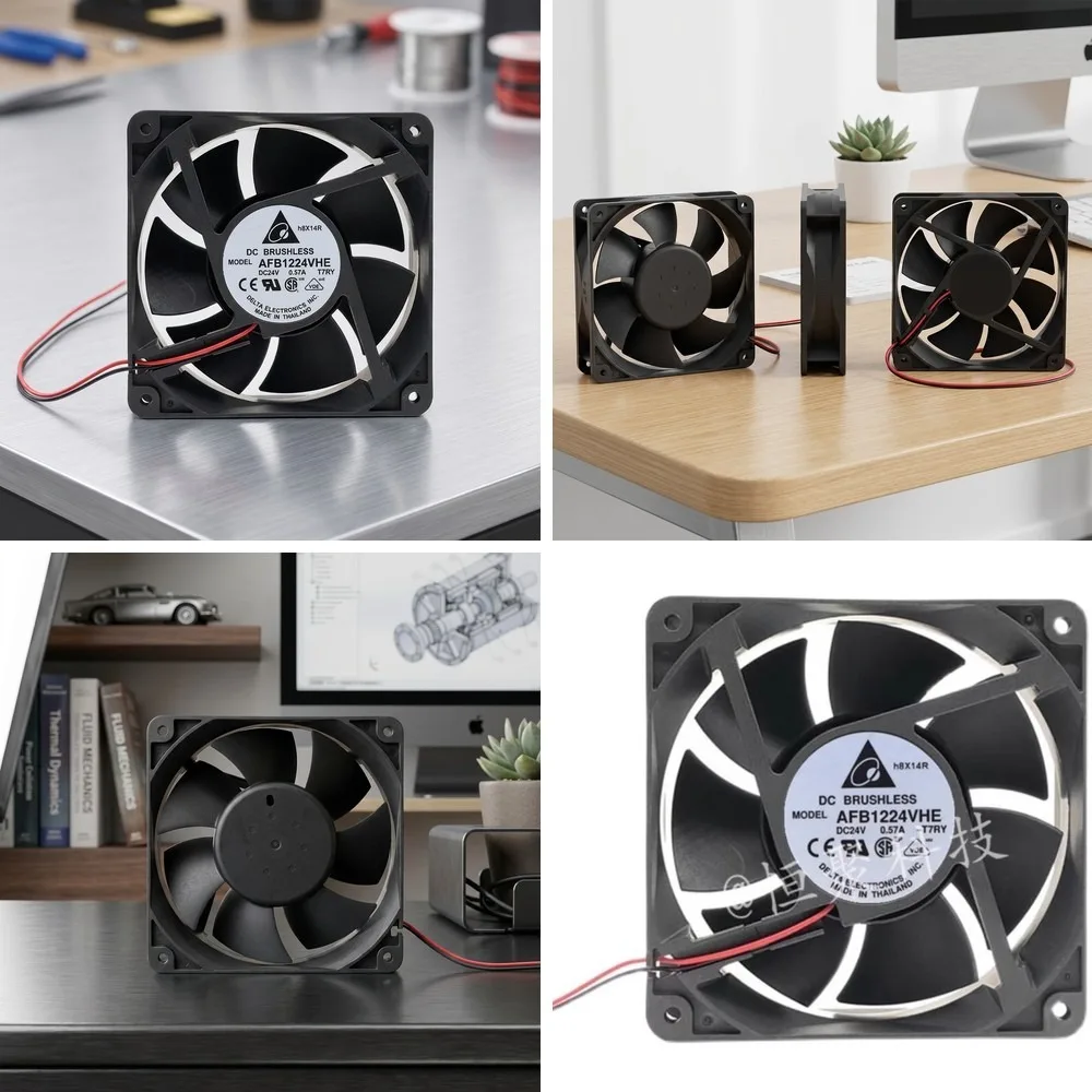 

For Delta AFB1224VHE 24V 0.57A 12038 inverter quiet cooling fan