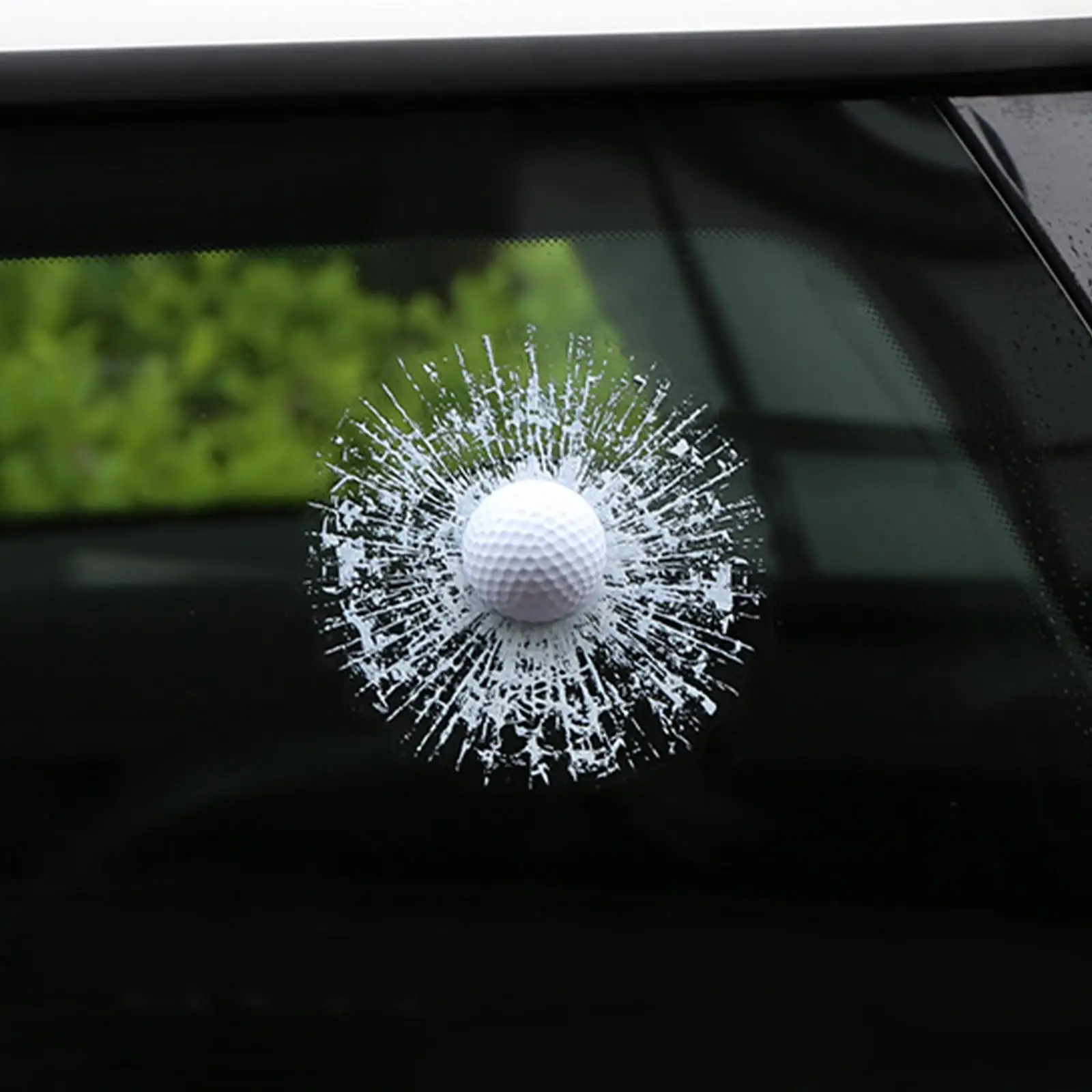 

3D Tricky Broken Glass Sticker Realistic Car Body Window Sticker
