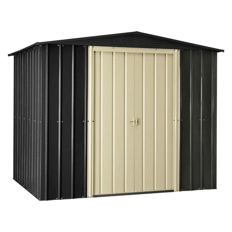 

Металлический садовый сарай 8x4 для заднего двора, сборный, готовый к установке