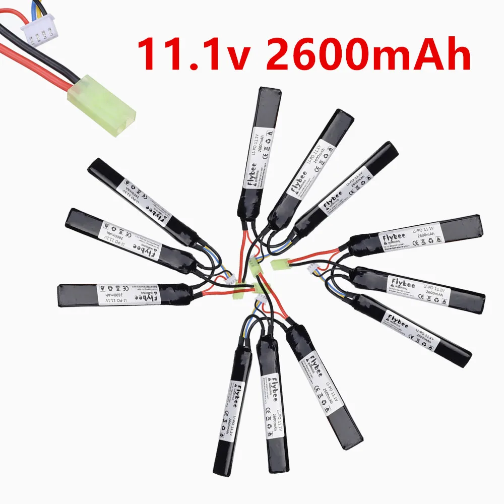 RC Water Gun Airsoft LiPo battery 11.1V 2600mAh 40C battery for Airsoft BB Air Pistol Electric Toys Guns Parts