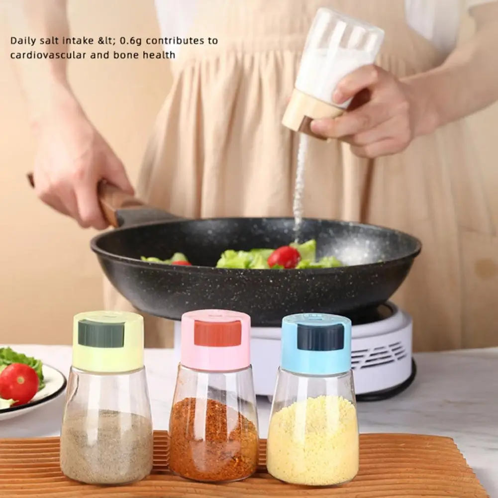 Food-grade Pp Seasoning Container Airtight Salt Shaker with Precise Control for Healthy Seasoning Glass Spice for Intake