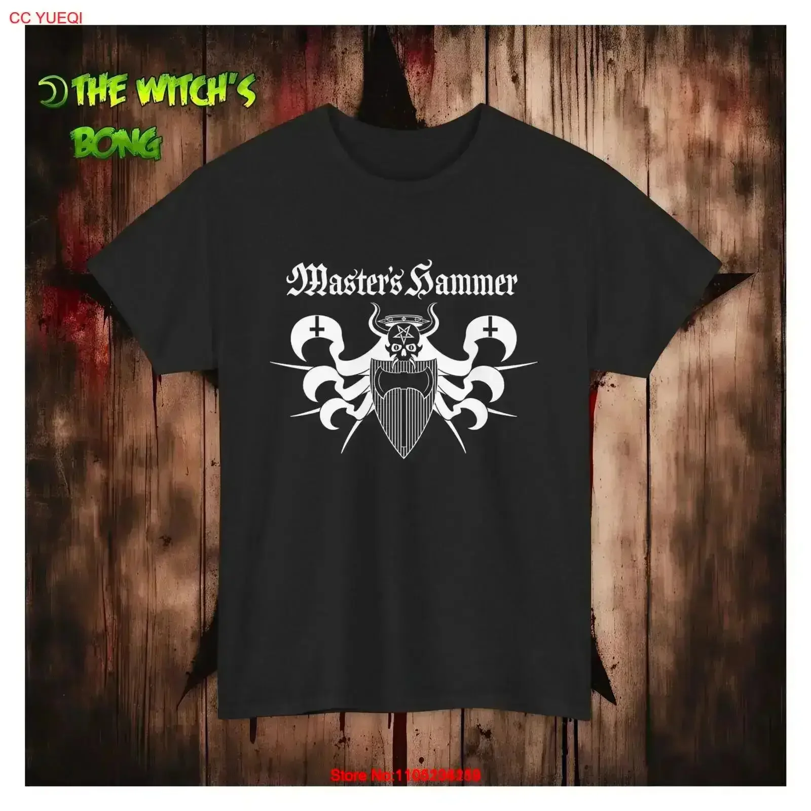 Masters Hammer Ritual Heavy Cotton T Shirt black metal vintage Washed streetwear Top For Everyday Wear Stretched homme Slightly