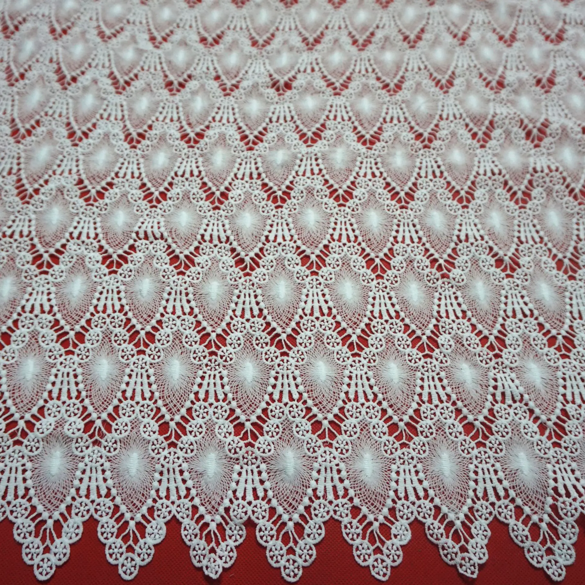 White Milk Silk Tulle Embroidery Lace Fabric Net Lace Fabric for Woman Party Dress DIY Apparel Sewing Supplies