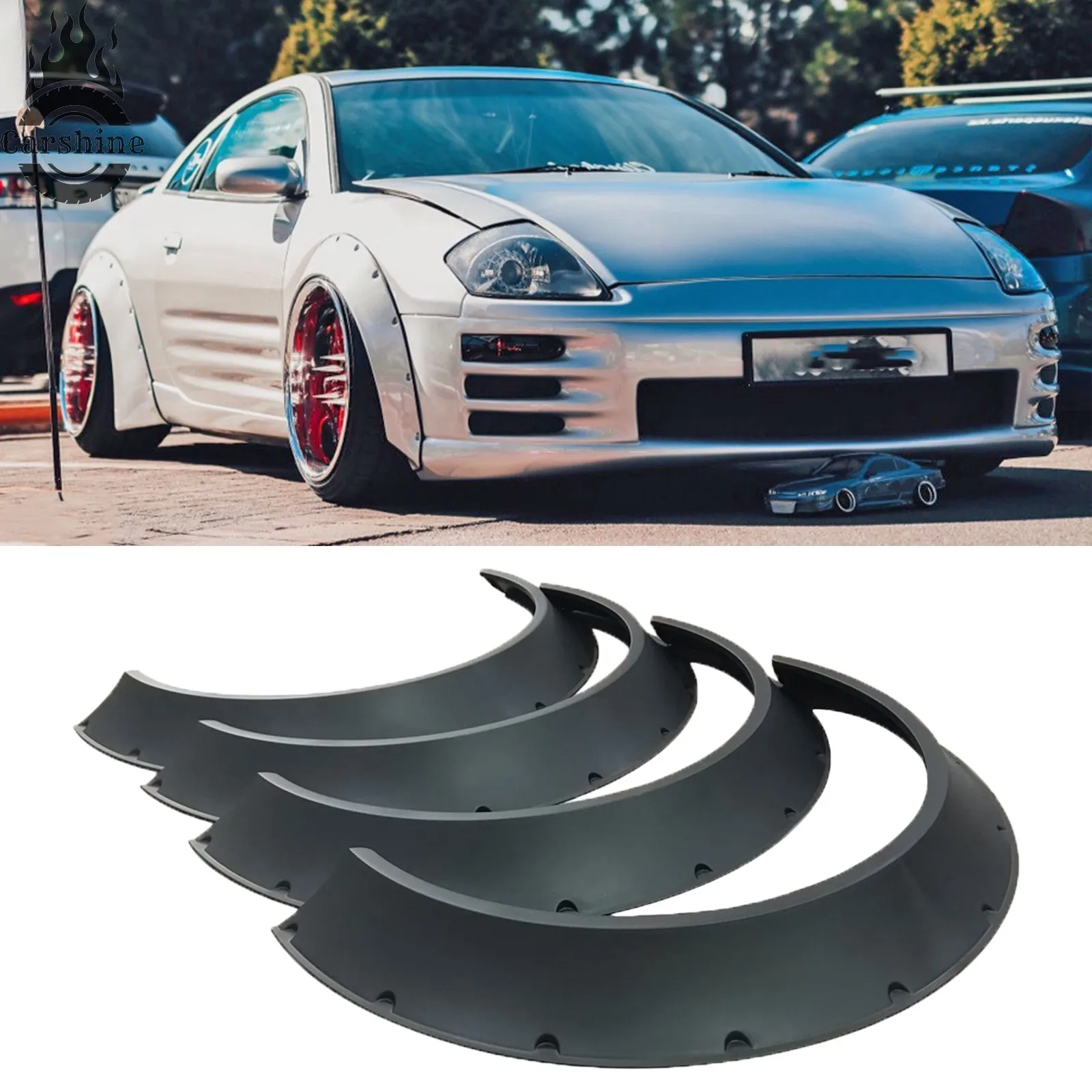 

Комплект из 4 гибких расширителей колесных арок (фендеров) для Mitsubishi Eclipse