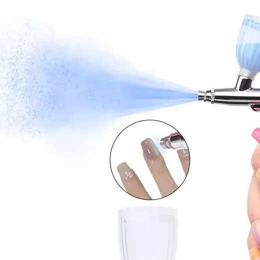 

Nail Beautifying Airbrush Kit, 25 PSI, Rechargeable with 3 Modes of Intense Pressure, Cordless