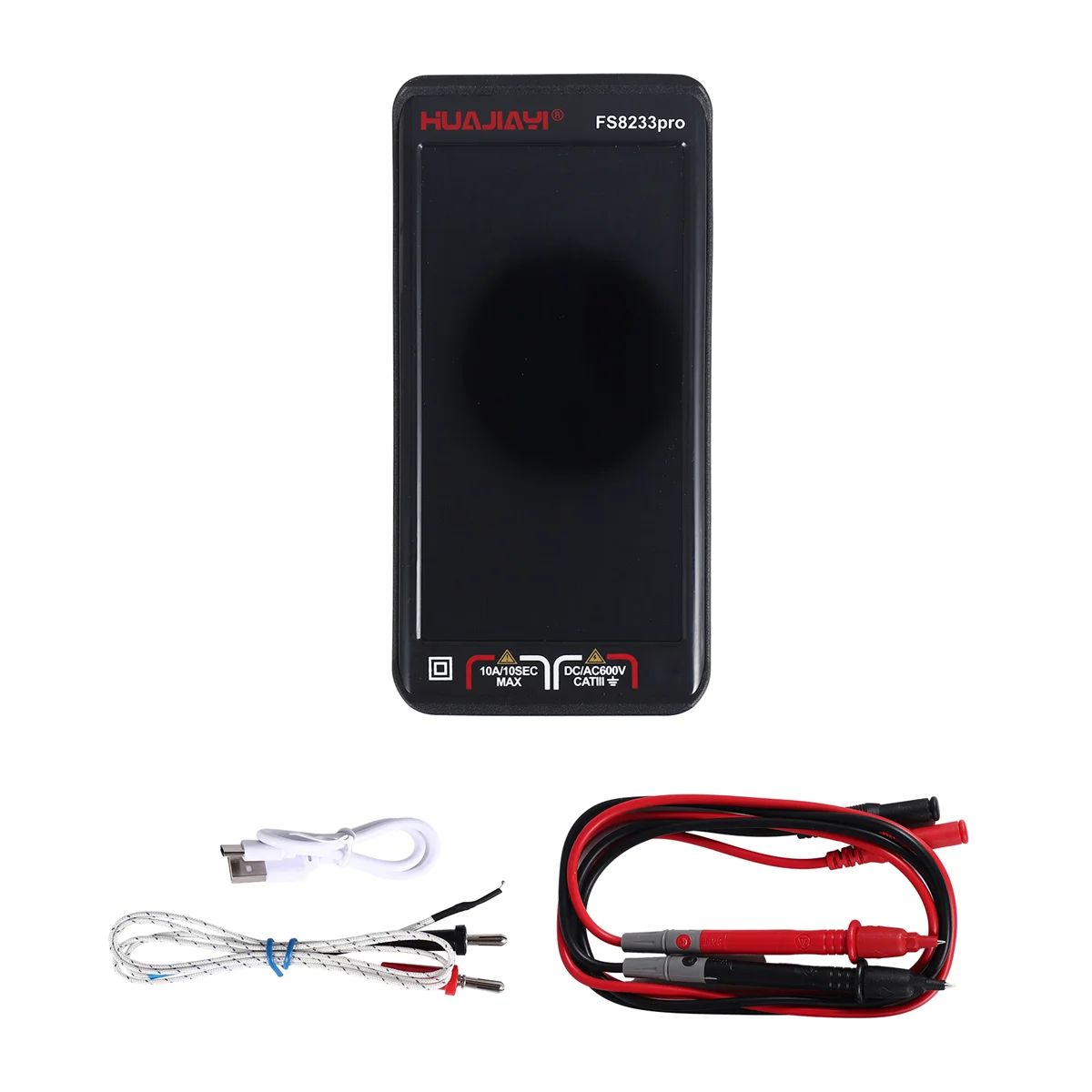 A22I FS8233PRO Touch Screen Multímetro Digital Inteligente DC/AC 10A Multimetro Transistor 9999 Contagens True Rmsauto Faixa Preto