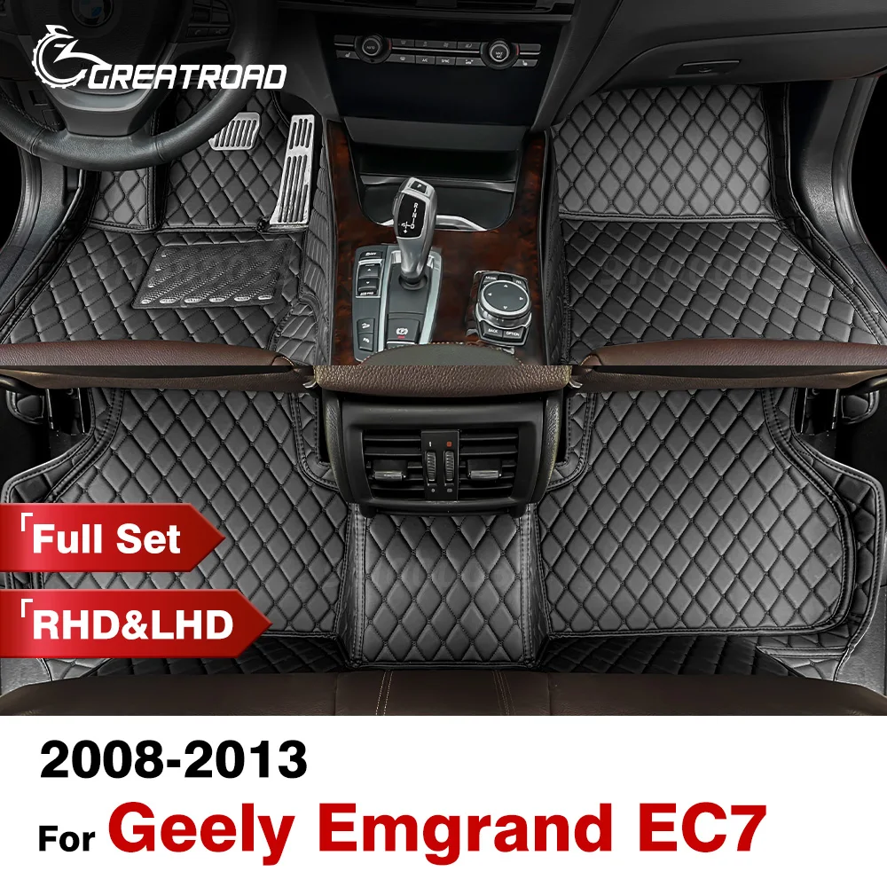 Car Floor Mats For Geely Emgrand EC7 2008 2009 2010 2011 2012 2013 Custom Auto Foot Pads Carpet Cover Interior Accessories