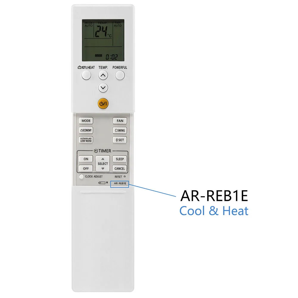 New AR-REB1E For FUJITSU Air Conditioner Remote Control AR-REY1U AR-REB2E REF1E cool and heat