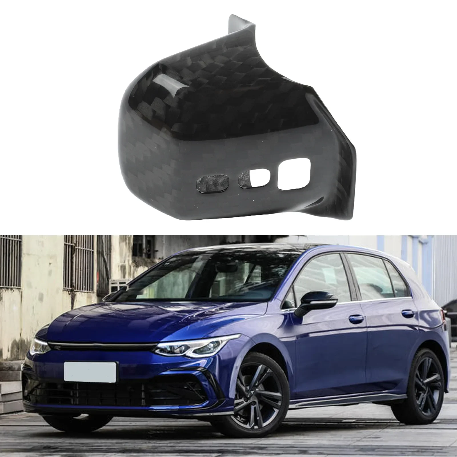 Custom Fit Carbon Fiber Gearshift Cover for Golf 8 2021 2024 Engineered for Aesthetic Appeal and Superior Durability
