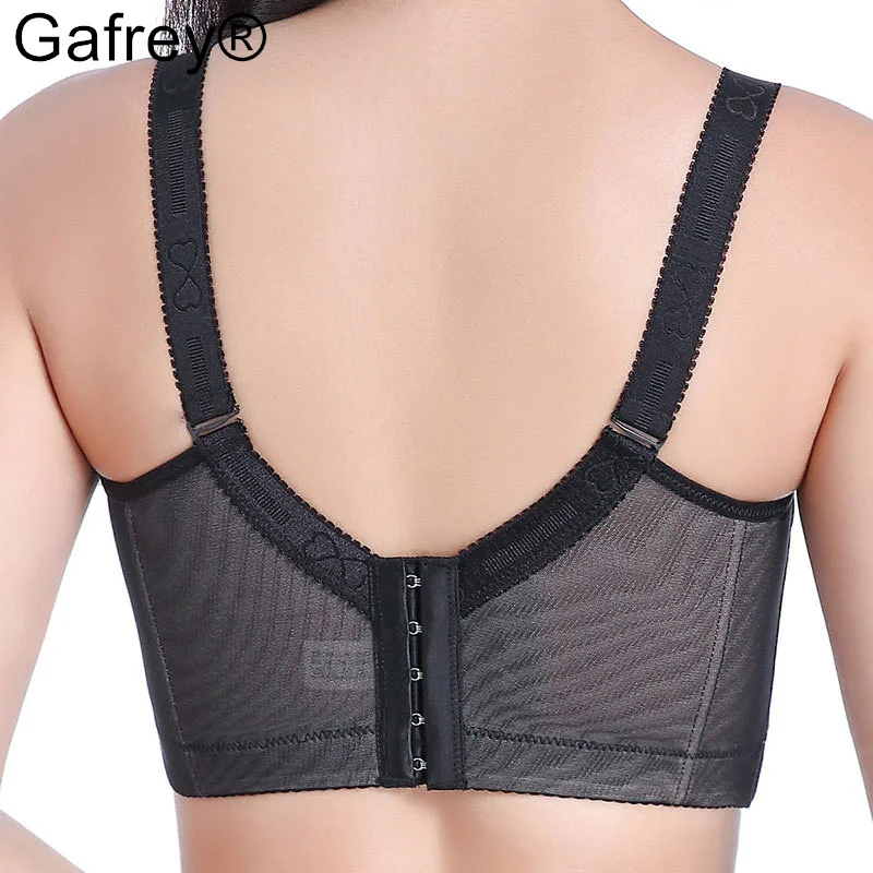 Gafrey Push Up Bra Women's Lace Underwire Bras Adjusted-strap Plus Size Brasserie with Padded Bra 36/80 to 50/115 CDE UnderWire image 2