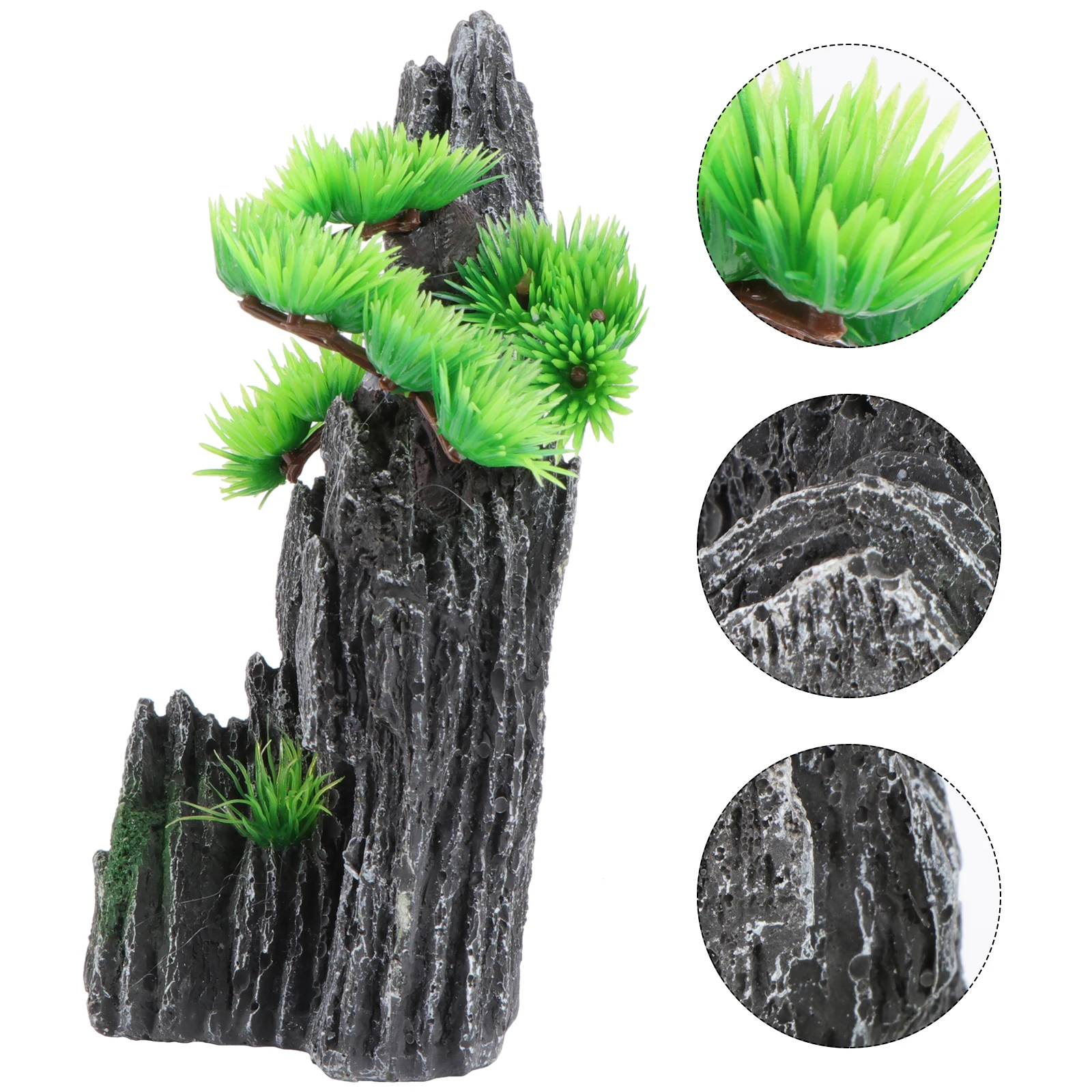 

Artificial Mountain Decor Resin Craft for Aquarium Long Soak No Fade Perfect Fish Tank L scaping Home Office Pet Supplies