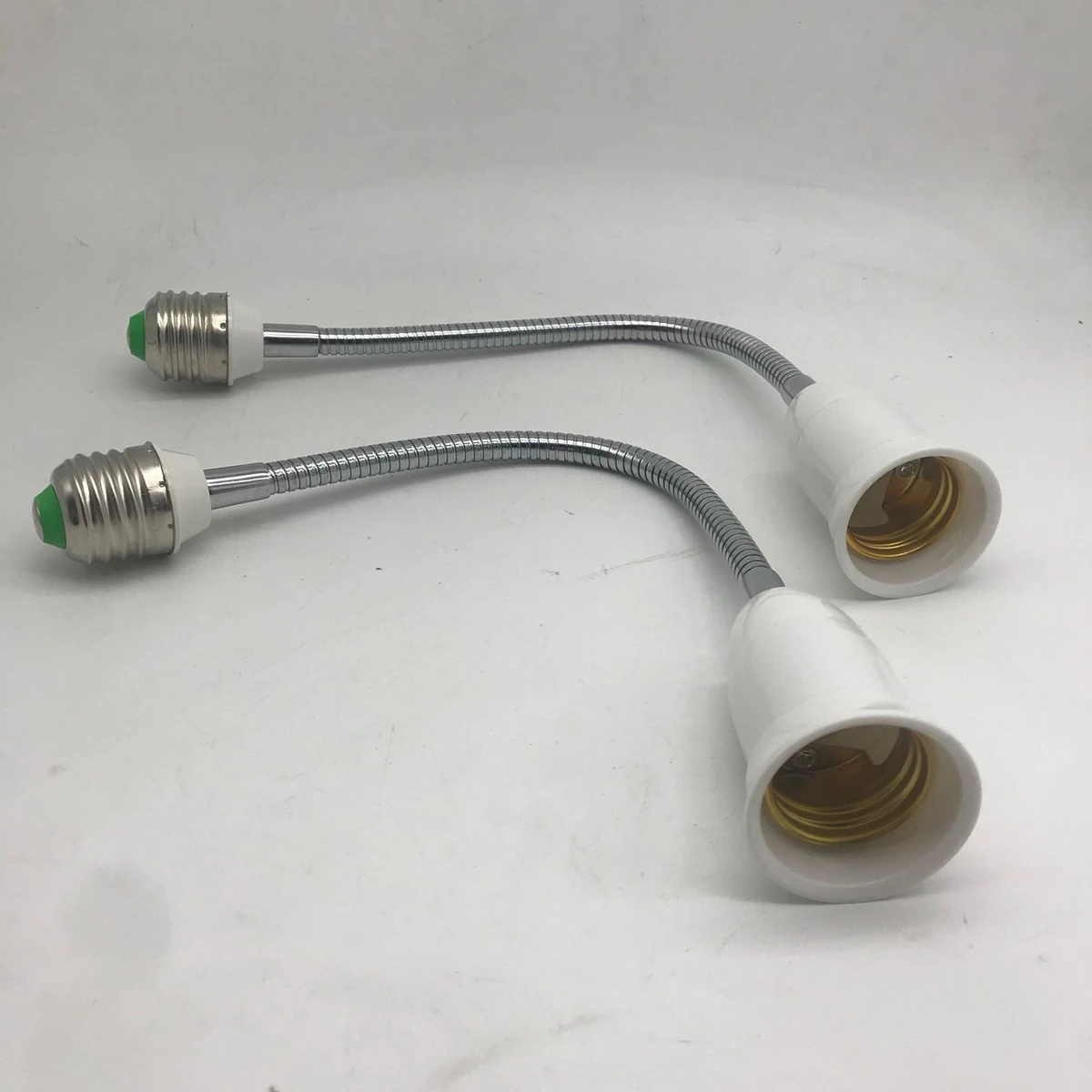 E27 to E27 Flexible Lamp Socket Extender 110V 220V Rotating Base Lamp Holder 20/30/35/50/60cm Extension Converter