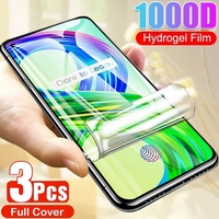 3PCS Hydrogel Film for Realme XT X2 X7 X50 Pro 5G GT Neo C2 C3 C11 C17 C21 Screen Protector for Realme 7 8 9 Pro Plus 6 5G 6i 7i