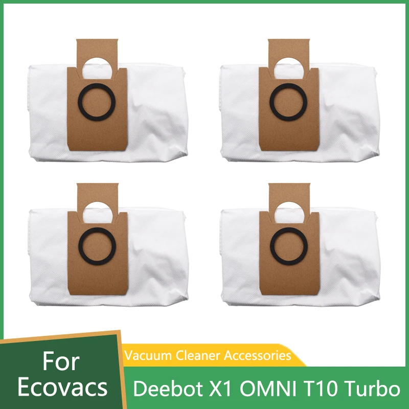Ecovacs Deebot X1 OMNI T10 Turbo için toz torbaları süpürme robotlu süpürge parçaları çöp torbası kirli Bin yedek aksesuarlar